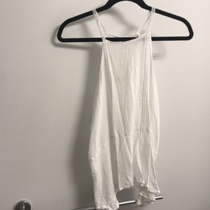 White peplum tank top